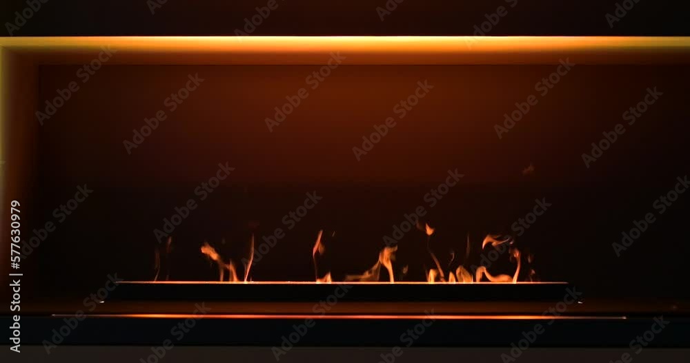 Working water vapor fireplace.