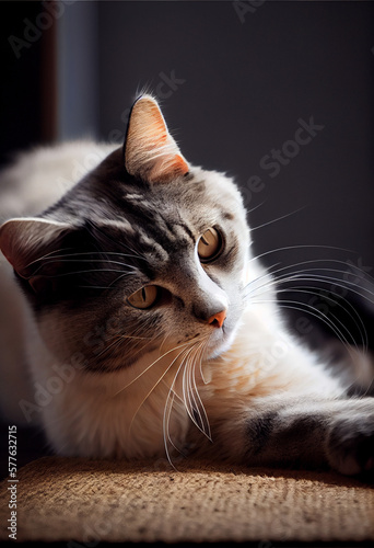 Cat portrait, pet © Maximilien