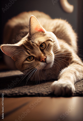 Cat portrait, pet © Maximilien