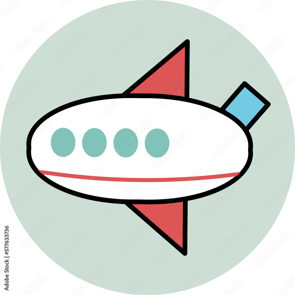 Airplane icon representing the meaning of travel