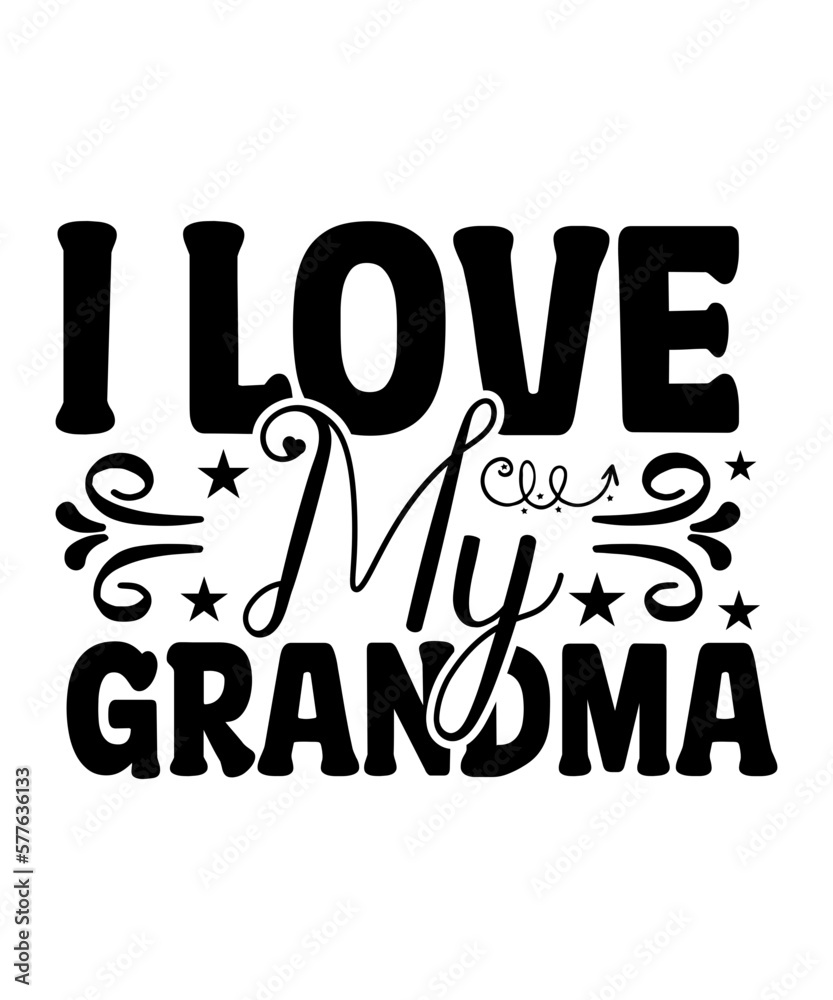 Fototapeta premium BUNDLE Grandma Svg File | Mom Svg | Grandma Heart Svg | Mother's Day Svg | Nana Svg | Grandma Shirt Svg | Blessed Grandma Svg | Grandparents,Grandma svg bundle, grandma shirt svg, blessed grandma svg,