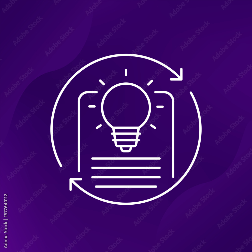 patent pending, renewal icon, line vector patent pending, renewal icon, line vector
