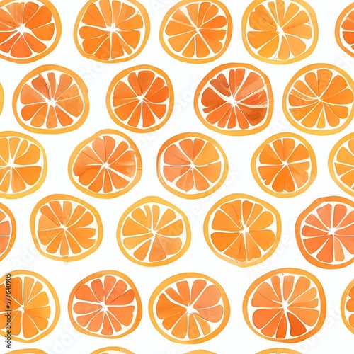 Seamless orange pattern, created with generative ai technology