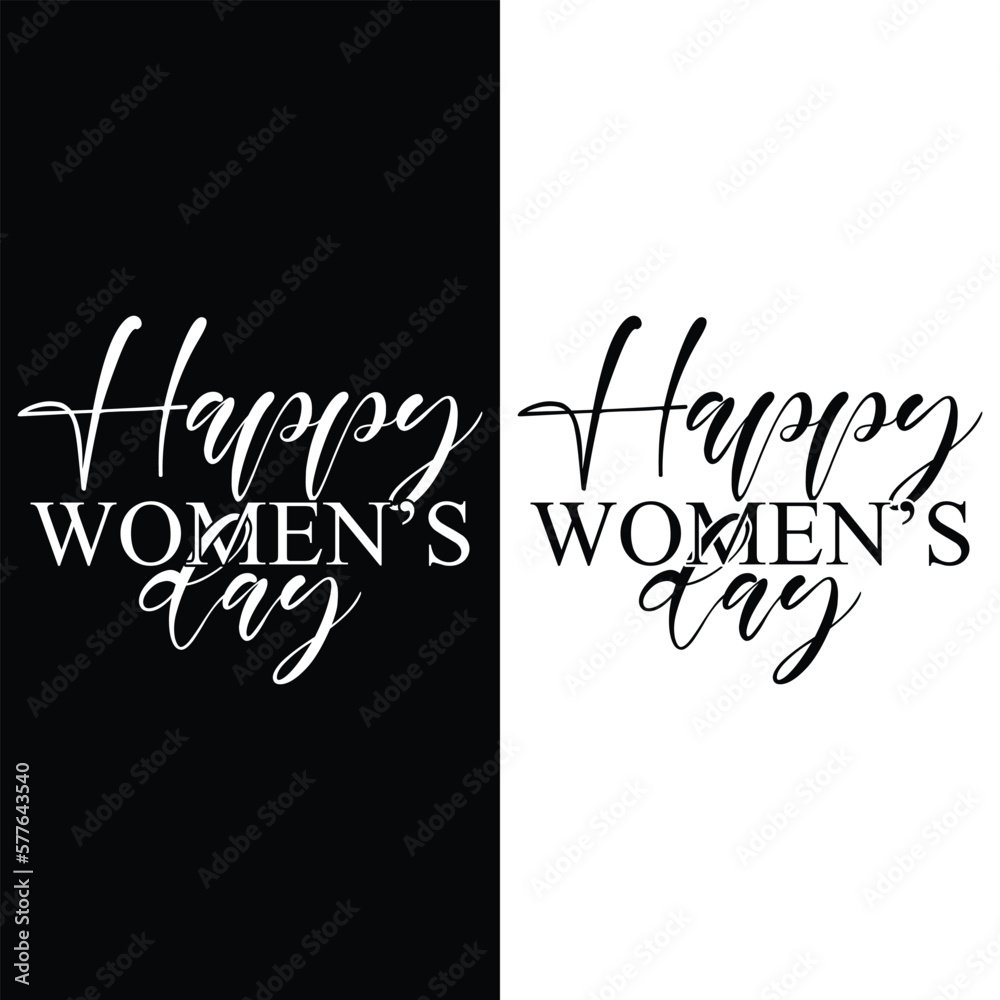 happy womens day t-shirt design vector template happy womens day t-shirt design vector template