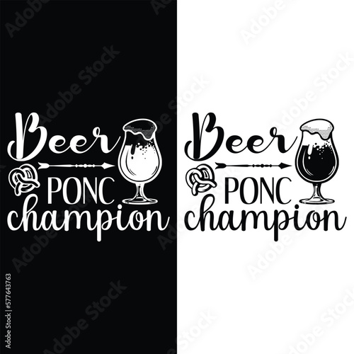 t-shirt design Free vector samples with illustration of beer design
