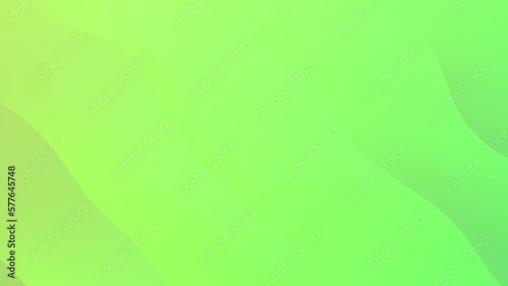 Glowing green gradient waves motion background. Seamless loop