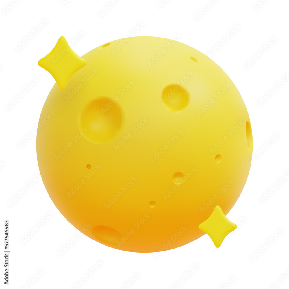 3d moon and star icon vector. Isolated on white background. 3d weather, meteorology, forecast and nature concept. Cartoon minimal style. 3d full moon icon vector render illustration. 3d moon and star icon vector. Isolated on white background. 3d weather, meteorology, forecast and nature concept. Cartoon minimal style. 3d full moon icon vector render illustration.