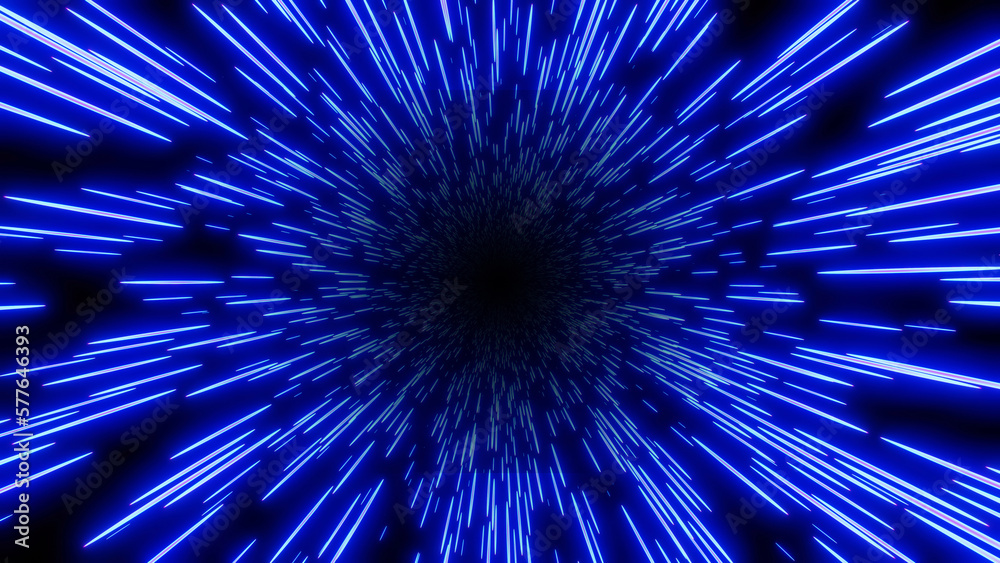 Abstract background dynamic 3d burst lines, neon glow colors on black, cosmic speed concept Abstract background dynamic 3d burst lines, neon glow colors on black, cosmic speed concept