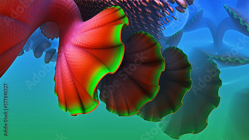 Abstract underwater coral r...