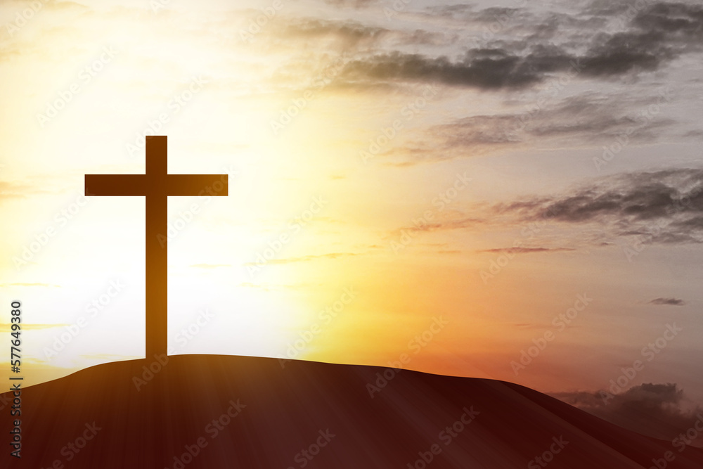 Christian Cross on the hill Christian Cross on the hill
