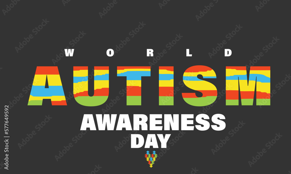 World Autism Awareness Day April 2. Template for background, banner, card, poster World Autism Awareness Day April 2. Template for background, banner, card, poster