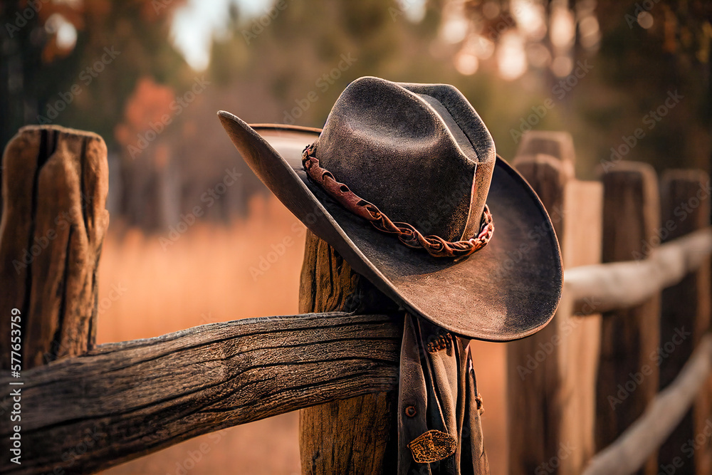 faded cowboy hat wallpaper