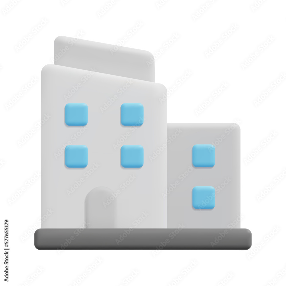 3d office icon vector. Isolated on white background. 3d building and architecture concept. Cartoon minimal style. 3d building icon vector render illustration. 3d office icon vector. Isolated on white background. 3d building and architecture concept. Cartoon minimal style. 3d building icon vector render illustration.