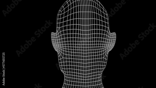 3d rendered illustration of human head