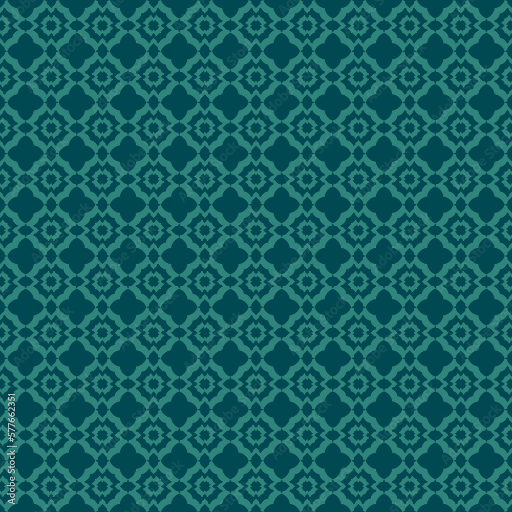 Midnight green & celadon green ornamental seamless pattern Midnight green & celadon green ornamental seamless pattern