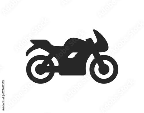 simple motorcycle silhouette icon