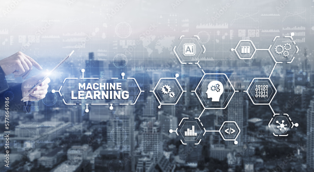 Machine Learning Modern Computer Technologies Concept Artificial Machine Learning Modern Computer Technologies Concept Artificial