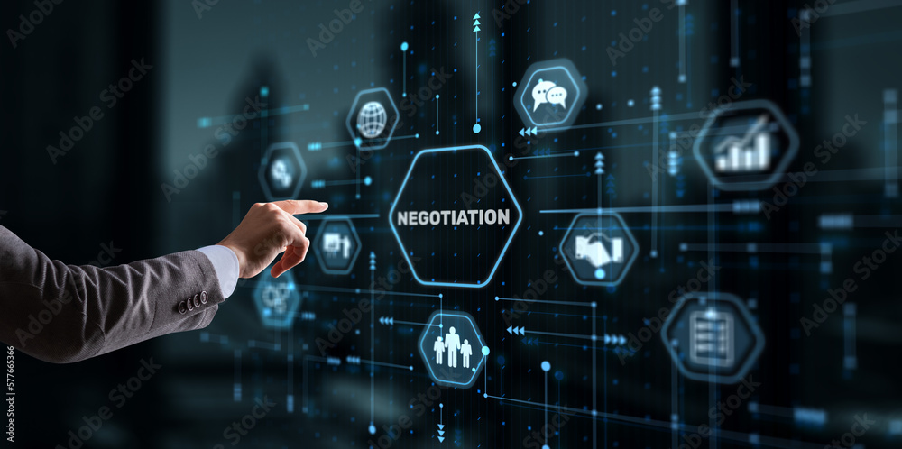 Negotiations and discussion of business strategies Negotiations and discussion of business strategies