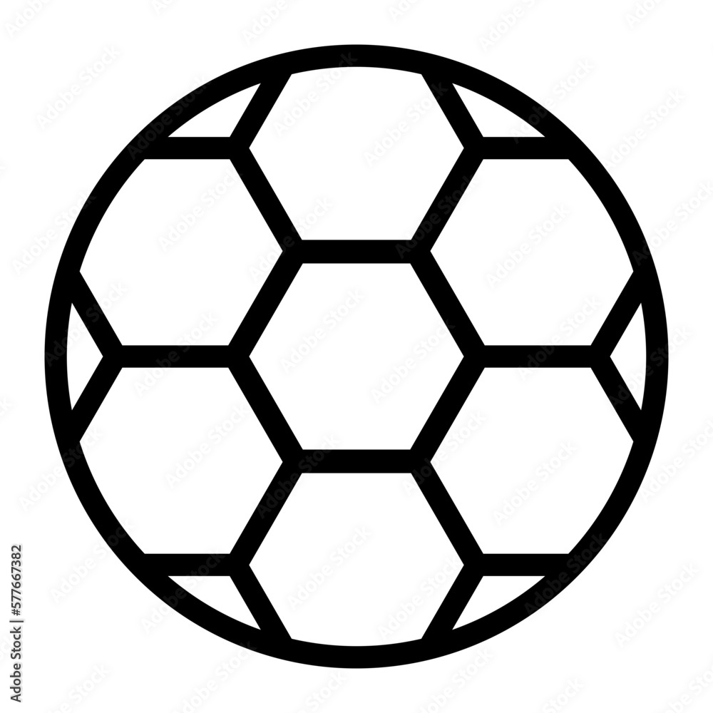 soccer ball line icon soccer ball line icon