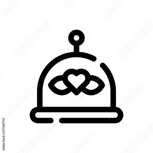 food tray line icon