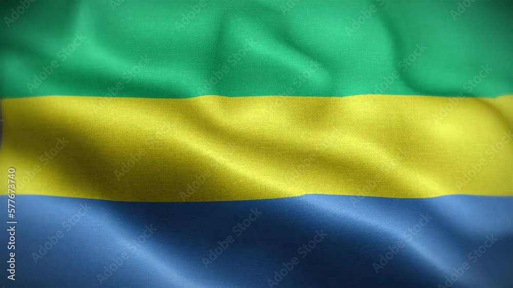 4K Textured Flag of Gabon Animation Stock Video - Gabonese Flag Waving in Loop - Highly Detailed Gabon Flag Stock Video 4K Textured Flag of Gabon Animation Stock Video - Gabonese Flag Waving in Loop - Highly Detailed Gabon Flag Stock Video