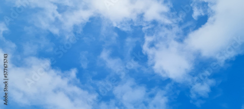 Canvas Print blue sky with clouds