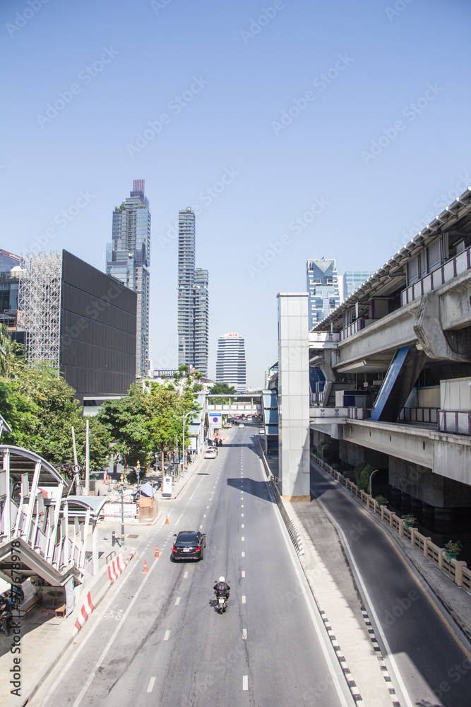 Fototapeta premium Beautiful view of the skyscrapers of Bangkok, Thailand