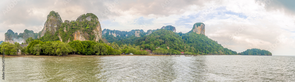 View at the Railay Bay near Ao Nang town in Krabi, Thailand