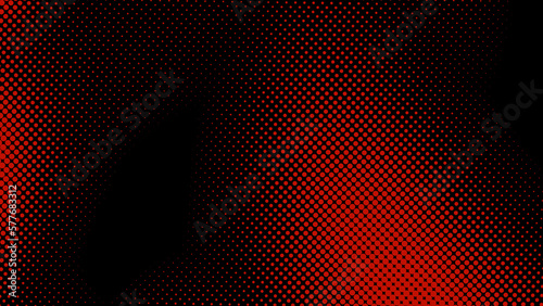 Wallpaper Mural Dots halftone red black color pattern gradient texture  background. Torontodigital.ca