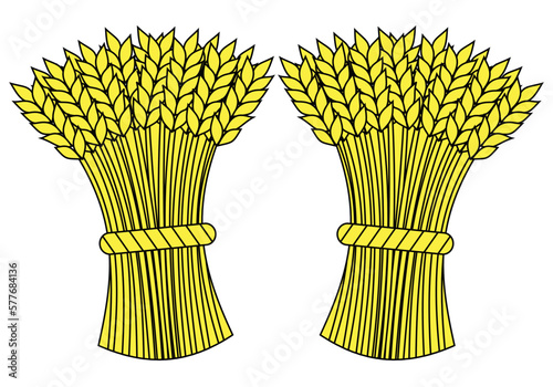 Wheat sheaf sheaves farm farming symbol arable land harvest 