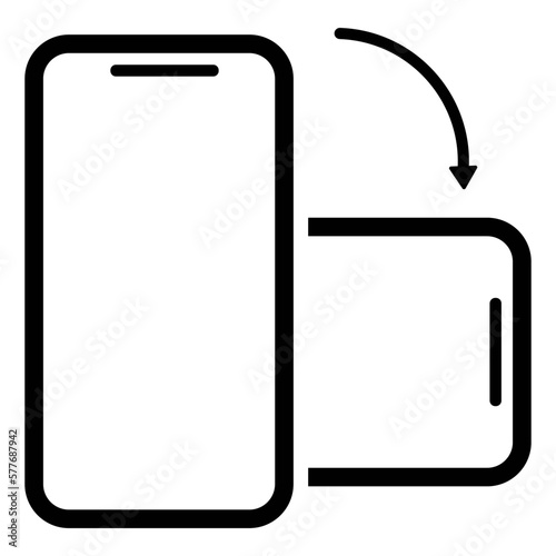 smartphone rotated, Rotate Your Phone Landscape  Icon