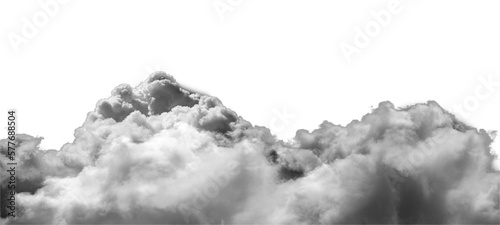 white clouds isolated on transparent png