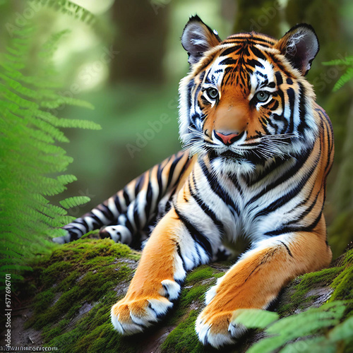 tiger in the jungle - generative AI