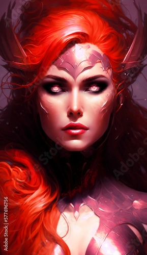 Red hair goddess
