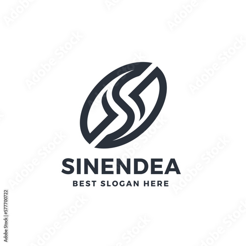 Letter S Coffee Logo Icon Illustration