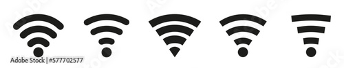 wifi icon vector. Wi-fi signal symbol. Isolated vector illustration. 