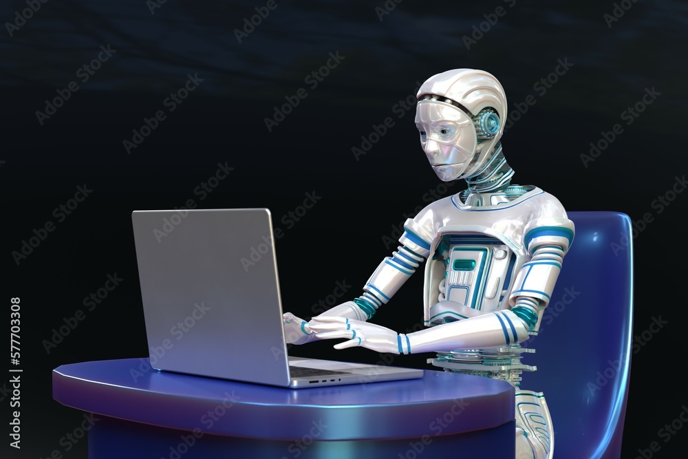 3D ILLUSTRATION RENDERING. TECHNOLOGY CHARACYER OF AI, MACHINE, DIGITAL, SCIFI, ROBOT, CYBORG CONCEPT DESIGN ON BLACK BACKGROUND 3D ILLUSTRATION RENDERING. TECHNOLOGY CHARACYER OF AI, MACHINE, DIGITAL, SCIFI, ROBOT, CYBORG CONCEPT DESIGN ON BLACK BACKGROUND