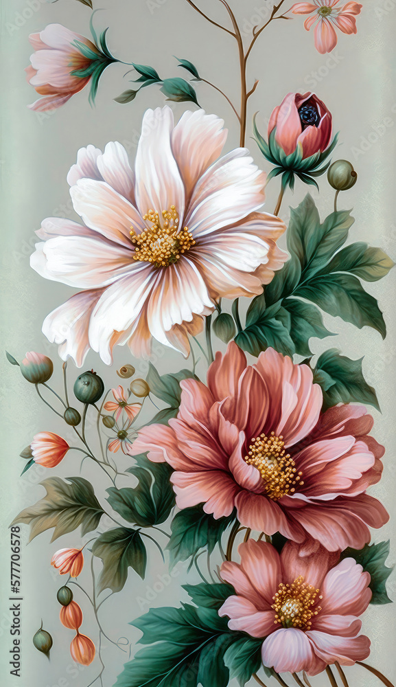Vibrant Floral Background Texture | AI Generated Vibrant Floral Background Texture | AI Generated