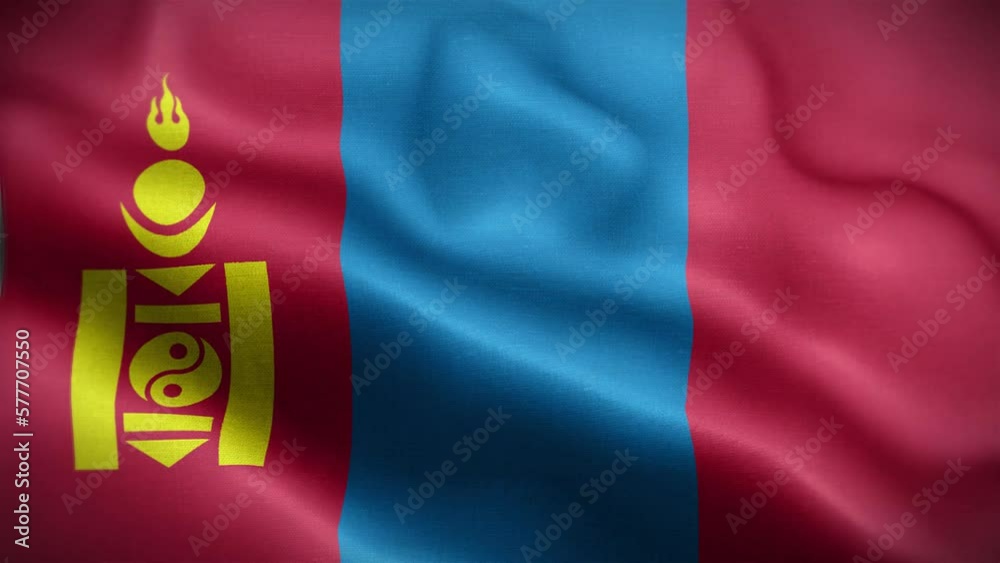 4K Textured Flag of Mongolia Animation Stock Video - Mongolian Flag Waving in Loop - Highly Detailed Mongolia Flag Stock Video 4K Textured Flag of Mongolia Animation Stock Video - Mongolian Flag Waving in Loop - Highly Detailed Mongolia Flag Stock Video