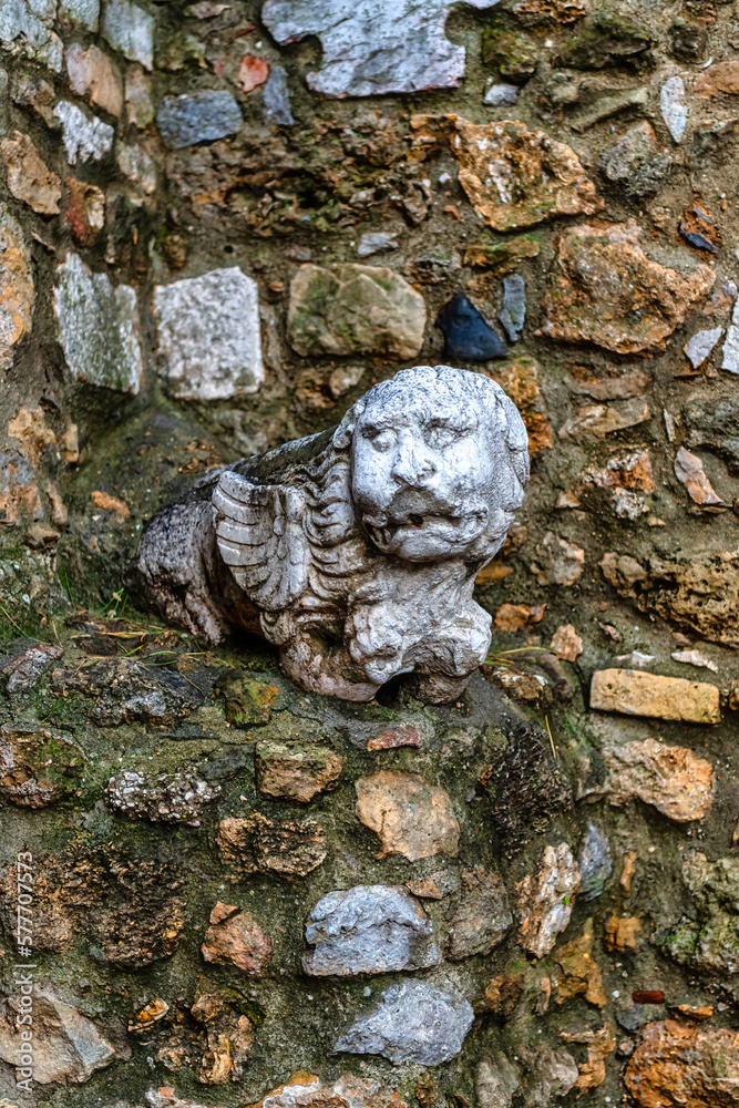 Architectural features in Saint George's Castle, Lisbon, Portugal Architectural features in Saint George's Castle, Lisbon, Portugal