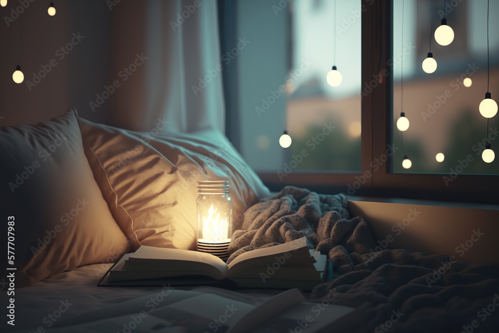 Book pillow for reading in bed top