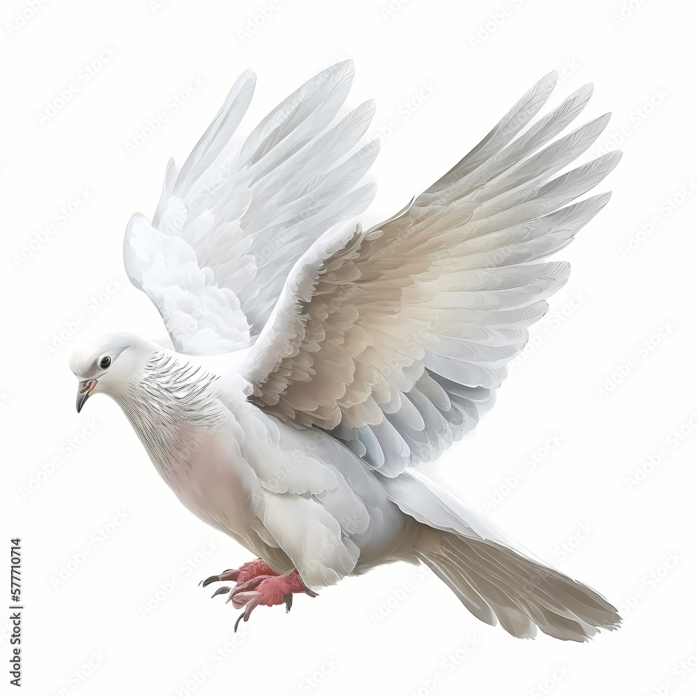 white dove isolated on white white dove isolated on white