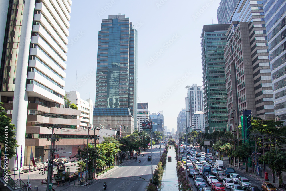 Beautiful view of the panorama of Bangkok, Thailand Beautiful view of the panorama of Bangkok, Thailand