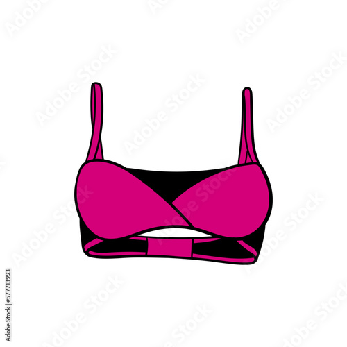 Bra woman swimsuit illustration design