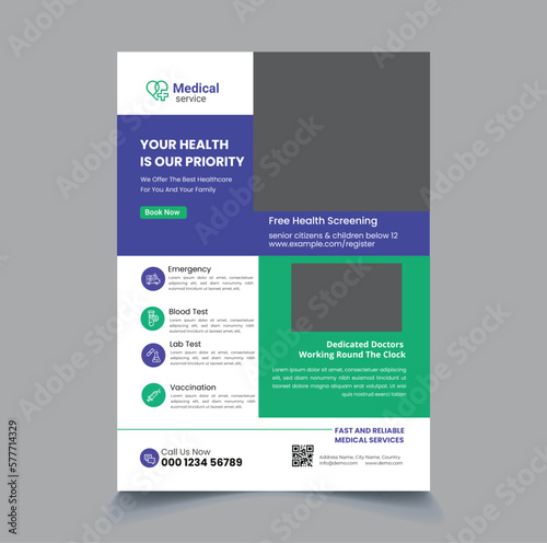 Health Medical Flyer Template Design