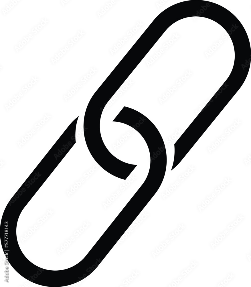 Link icon vector . Chain link symbol . Hyperlink sign Link icon vector . Chain link symbol . Hyperlink sign