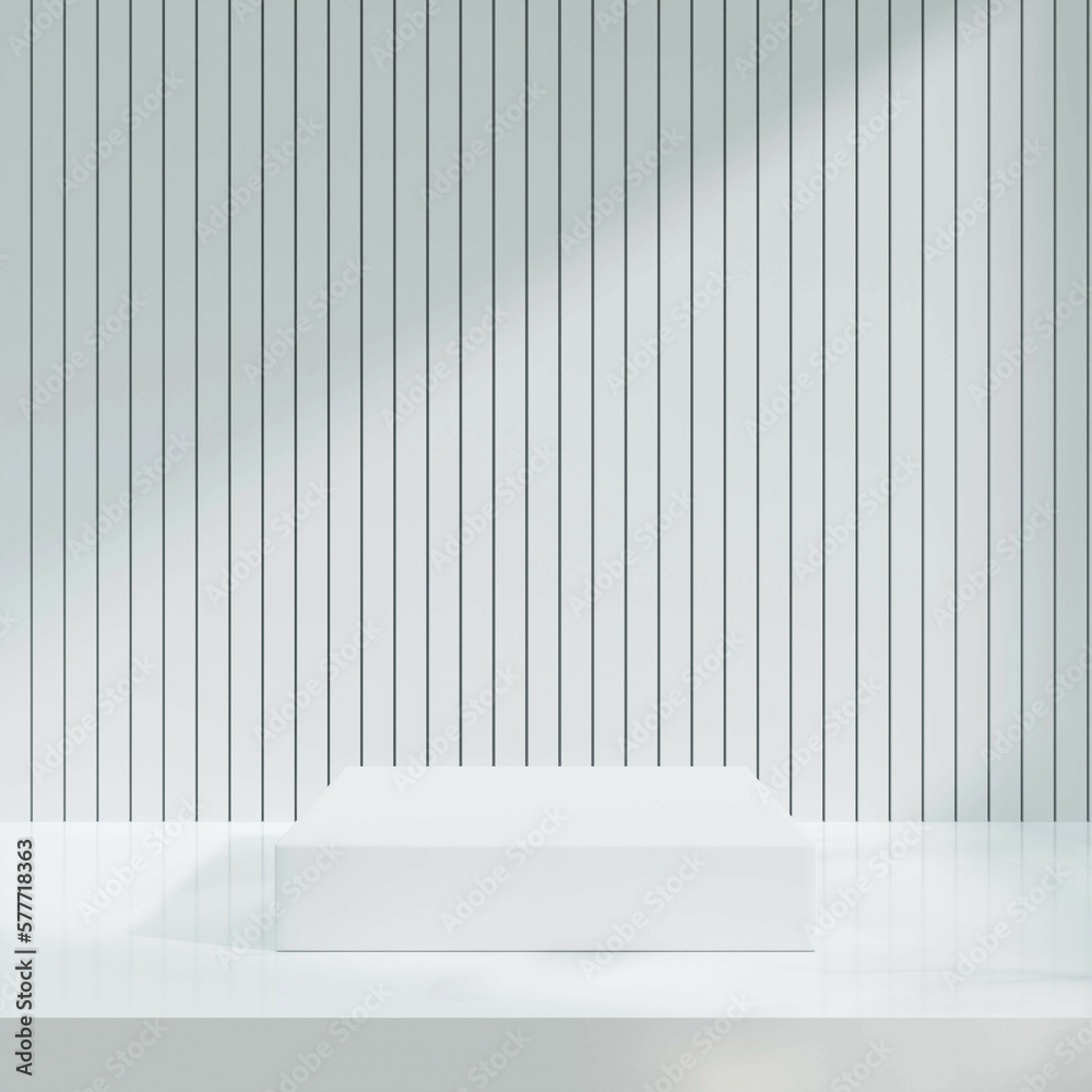 Product display presentation.Abstract scene window shadow background.Podium 3D on white backdrop.Marble stand.Pedestal product Minimal scene.Geometric platform show cosmetic product,mockup.3D render Product display presentation.Abstract scene window shadow background.Podium 3D on white backdrop.Marble stand.Pedestal product Minimal scene.Geometric platform show cosmetic product,mockup.3D render