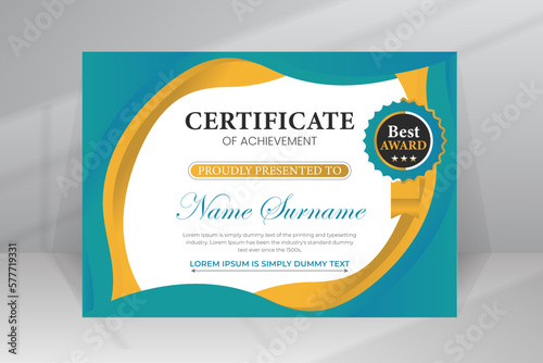 Modern Design Certificate Template