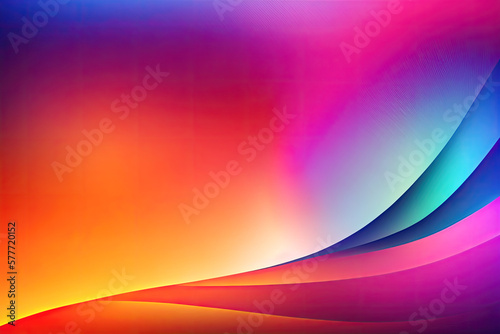 A colorful gradient abstract background with bright saturated colors, AI generated illustration