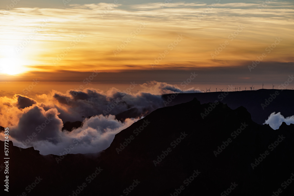 Madeira, from Pico do Arieiro, above the clouds, Portugal, EU, Europe